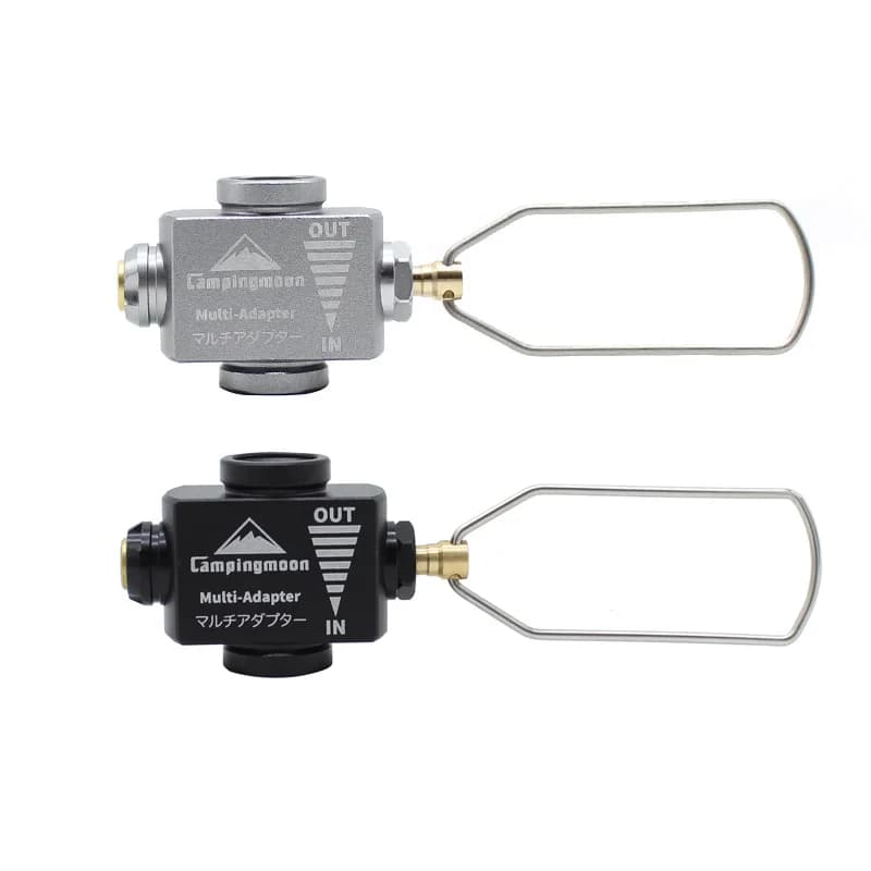 Outdoor Cylinder Refill Gas Adapter Camppingmoon With Decompression Safety Valve For Camping Equipment