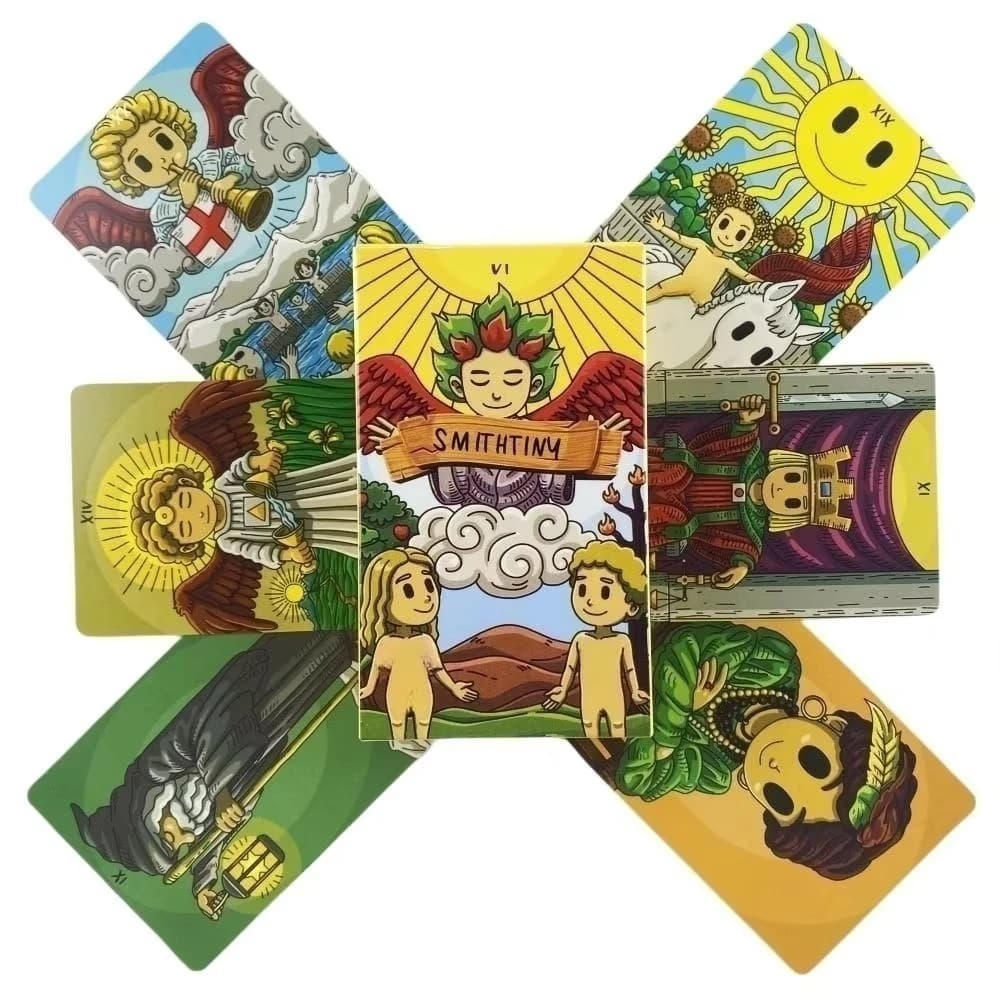 Tarocchi di Smithtiny Cards Un mazzo di 82 Oracle English Visions Divination Edition Borad Playing Games