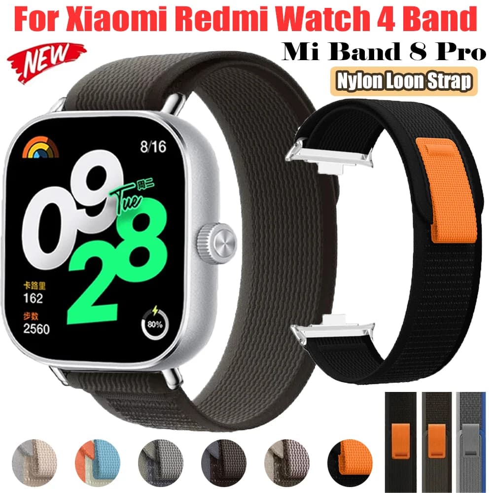 Per Redmi Watch 4 cinturini in Nylon tesse Loop Band cinturino sportivo per Mi Band 8 Pro bracciale accessori per cinturini sostituibili