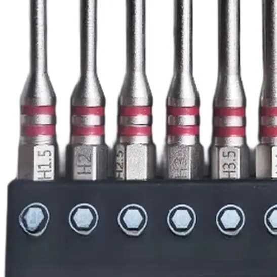 10PCS Magnetic Hex Shank Screwdriver Bits Set H1.5-H10mm 65mm 100mm High For Torque Metal Drill Driver Bit For Power Tools Hardw