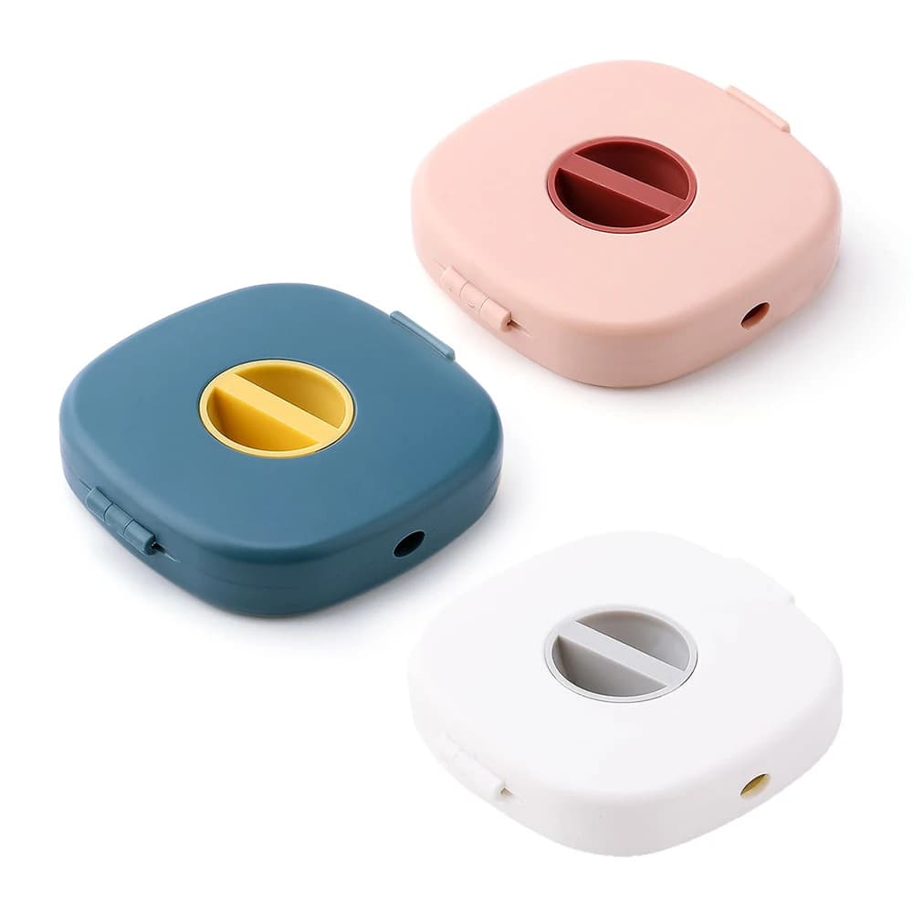 Avvolgicavo USB Portatile Rotondo, Piccolo Organizzatore di Cavi, Organizzatore Rotante per Cavi Dati, Avvolgicavo per Ricarica Telefono Cellulare
