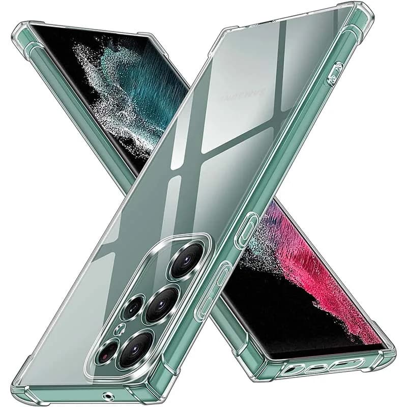 Custodia trasparente per telefono antiurto con airbag spesso per Samsung Galaxy S22 S21 S20 FE S23 S24 Plus 24 Ultra A52 A53 A54 Cover trasparente