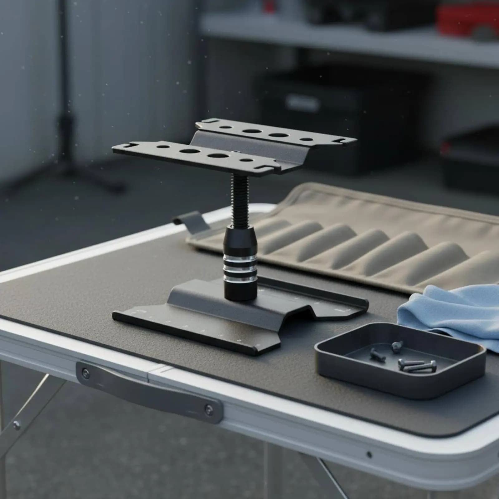 Supporto da Lavoro per Mini Auto RC con Superficie Antiscivolo, Base di Riparazione per Mini Crawler, Piccolo e Portatile