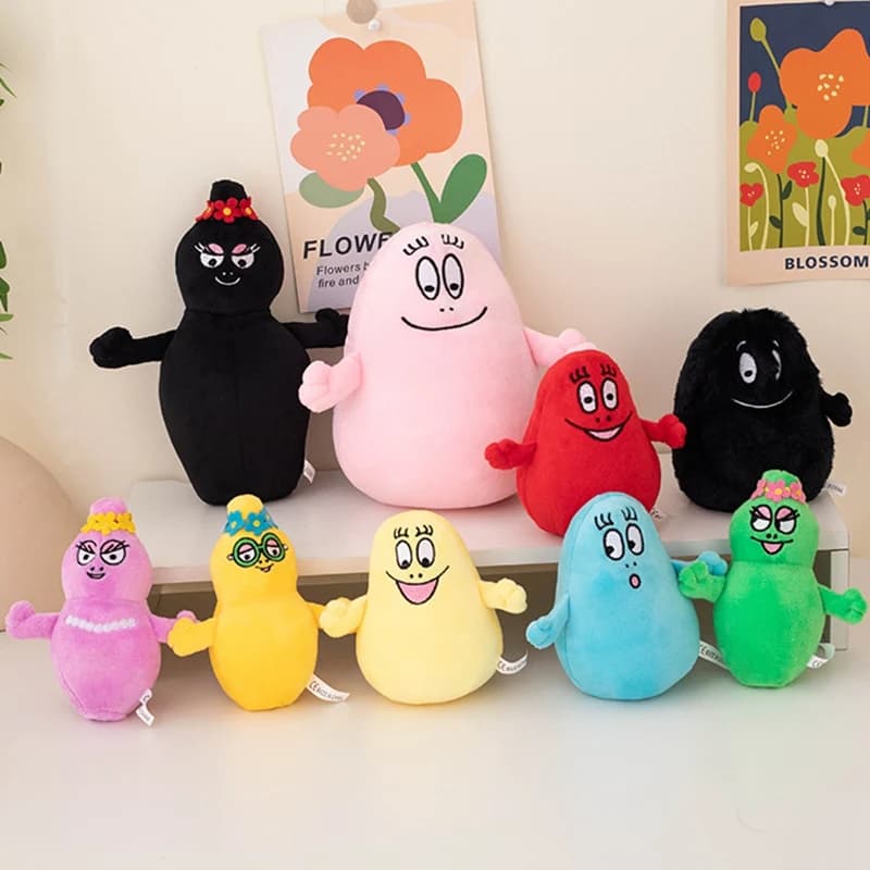 Cartoon Barbapapa giocattoli di peluche bambole di pezza morbide per i bambini del bambino Comfort morbido regalo giocattoli decorazioni per la casa ragazze bambini regali di compleanno