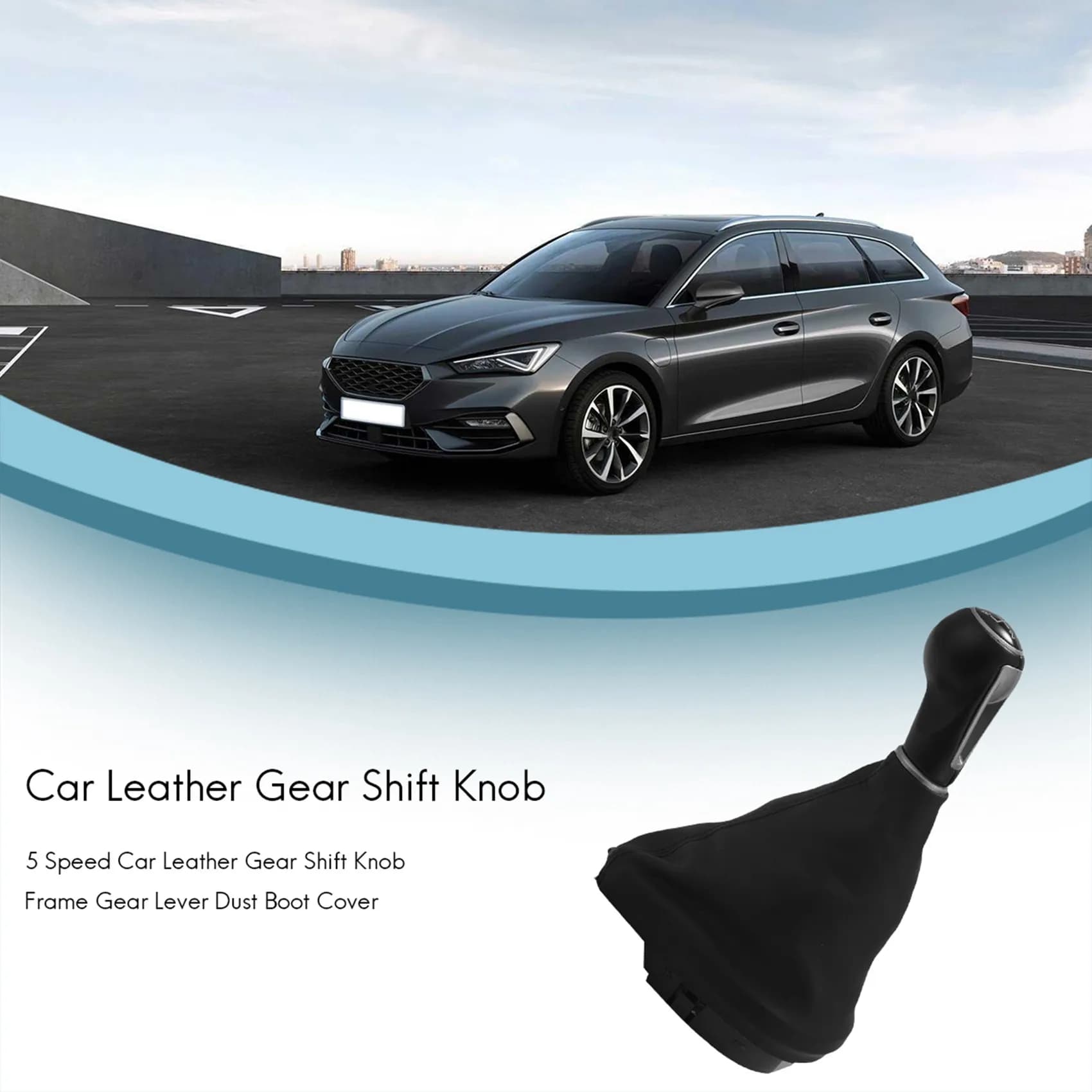 ABHX-Car Gear Lever Cover for Seat Leon II/Toledo III Altea XL