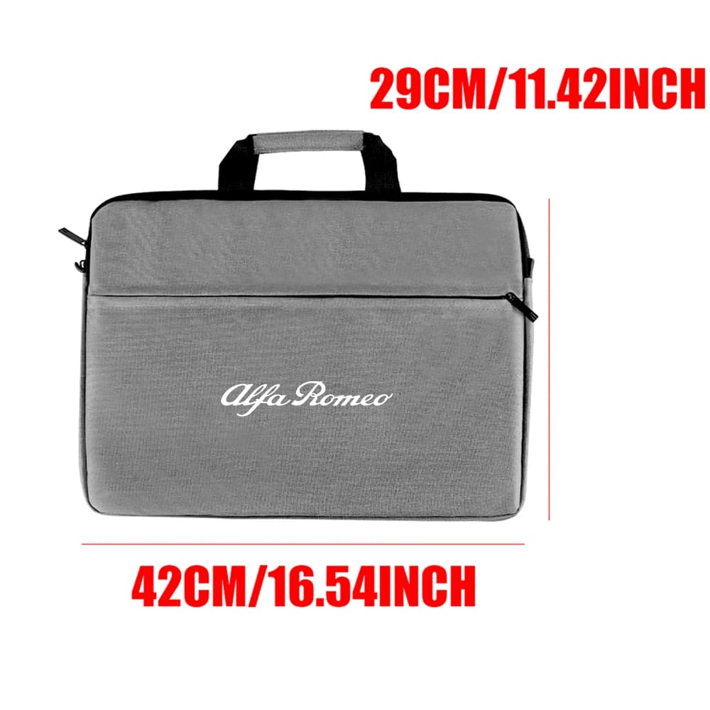 1pc Per Alfa Romeo Auto Logo Borsa Del Computer Portatile Custodia a Tracolla Borsa per Notebook Custodia Valigette 13 14 16 pollici Per Lenovo Huawei