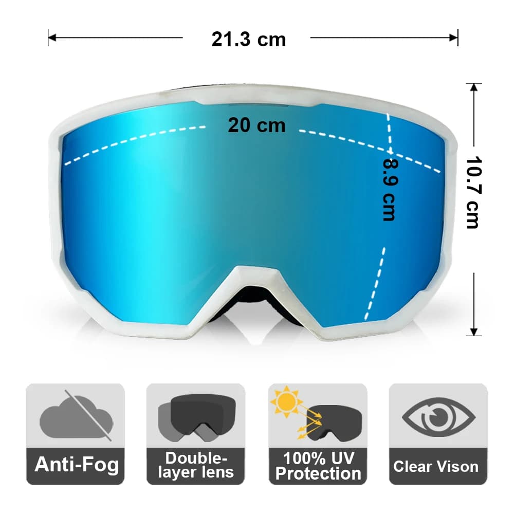 Nuovi occhiali da sci snowboard donna uomo sport all'aria aperta occhiali da sci UV 400 occhiali di protezione dalla neve invernale