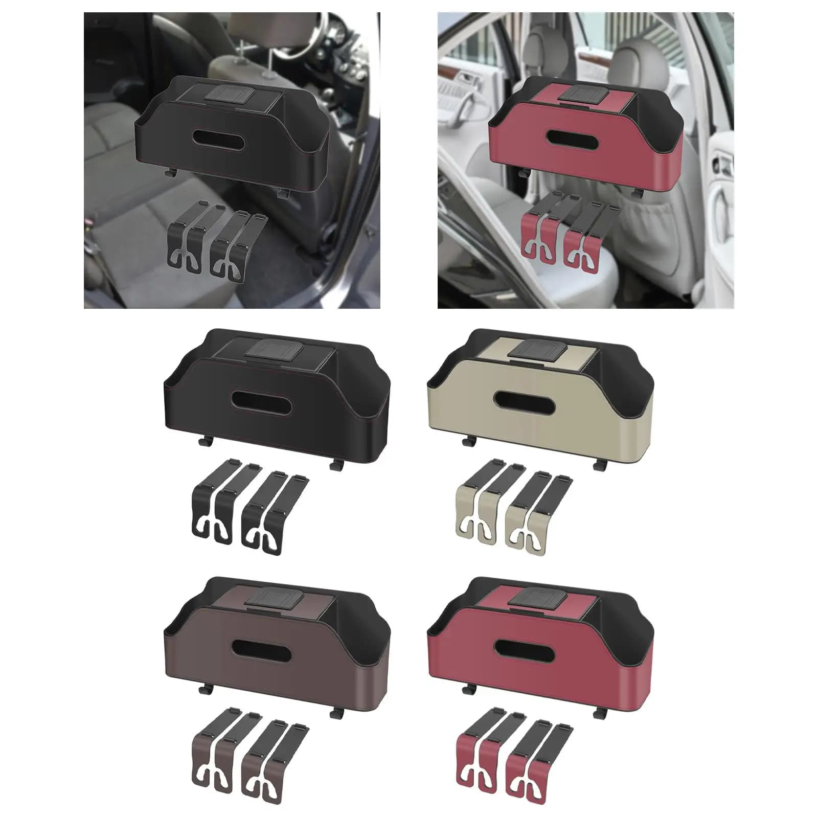 Portabicchieri funzionale per organizer per sedile posteriore per auto per accessori per veicoli