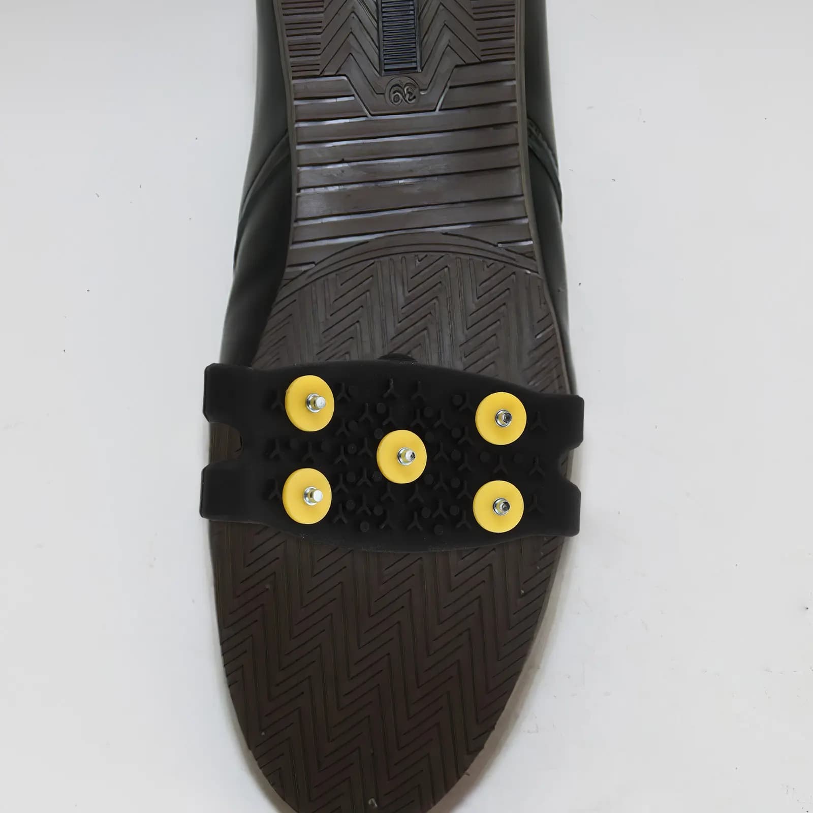 Tacchette in Silicone a 5 Denti per Scarpe e Stivali, Antiscivolo per Escursionismo Invernale, Arrampicata, Camminata su Neve e Ghiaccio