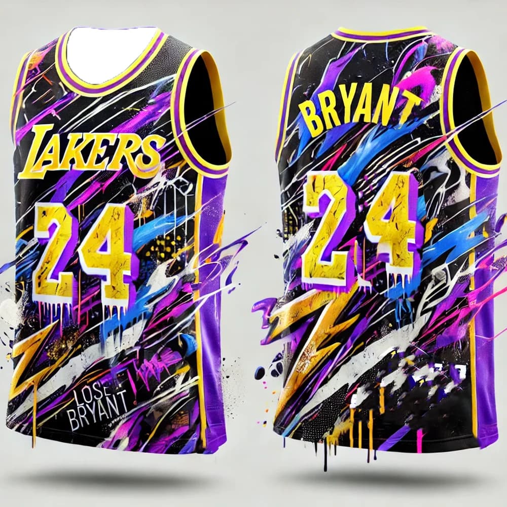 2026 New Arrivals #24 Bryant Kobe AI-Designed Basketball Jersey 3D-Printed T-Shirt Men's Gift Adults Kids Casual Sports