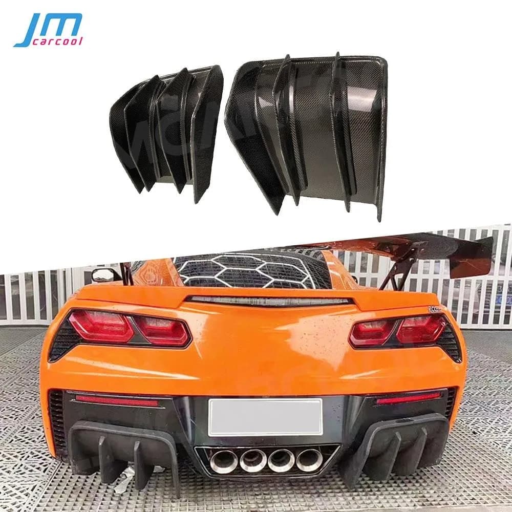 for Chevrolet Corvette C7 2014 2015 2016 2017 Carbon Fiber Rear Bumper Diffuser FRP Rear Lip Spoiler Body Kits Car Accessories