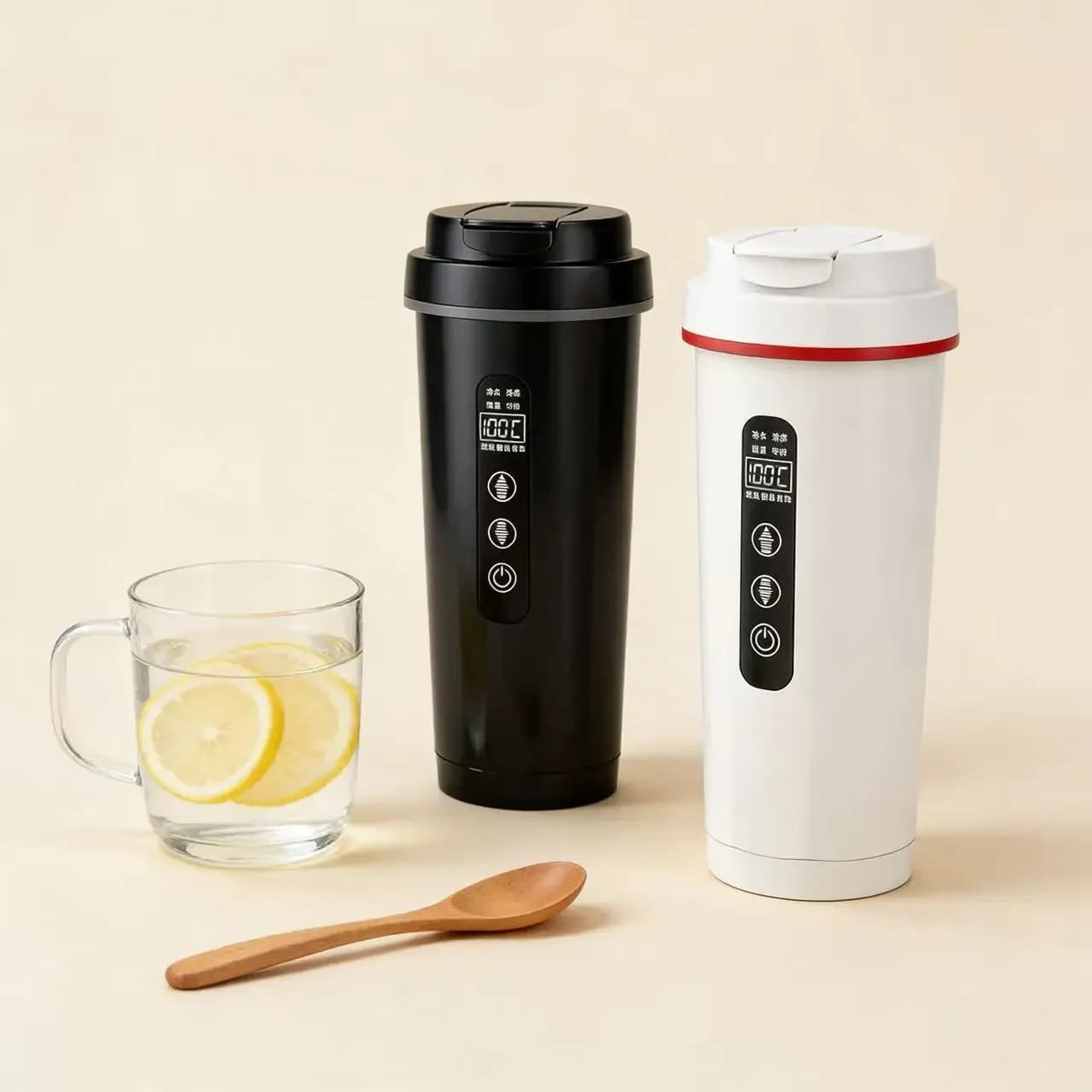 Car Heater Cup 500ML 12V 24V Universal Stainless Steel 316 Intelligent Electric Kettle with Thermal Insulation