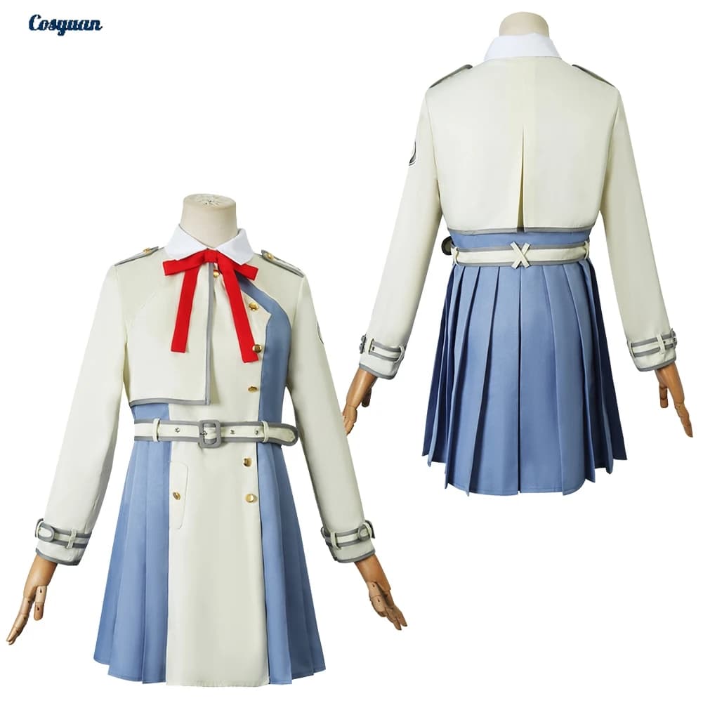 Costume Cosplay Anime Lycoris Of Recoil, Abito di Nishikigi Chisato, Vestito per Feste, Travestimento per Halloween, Outfit per Carnevale