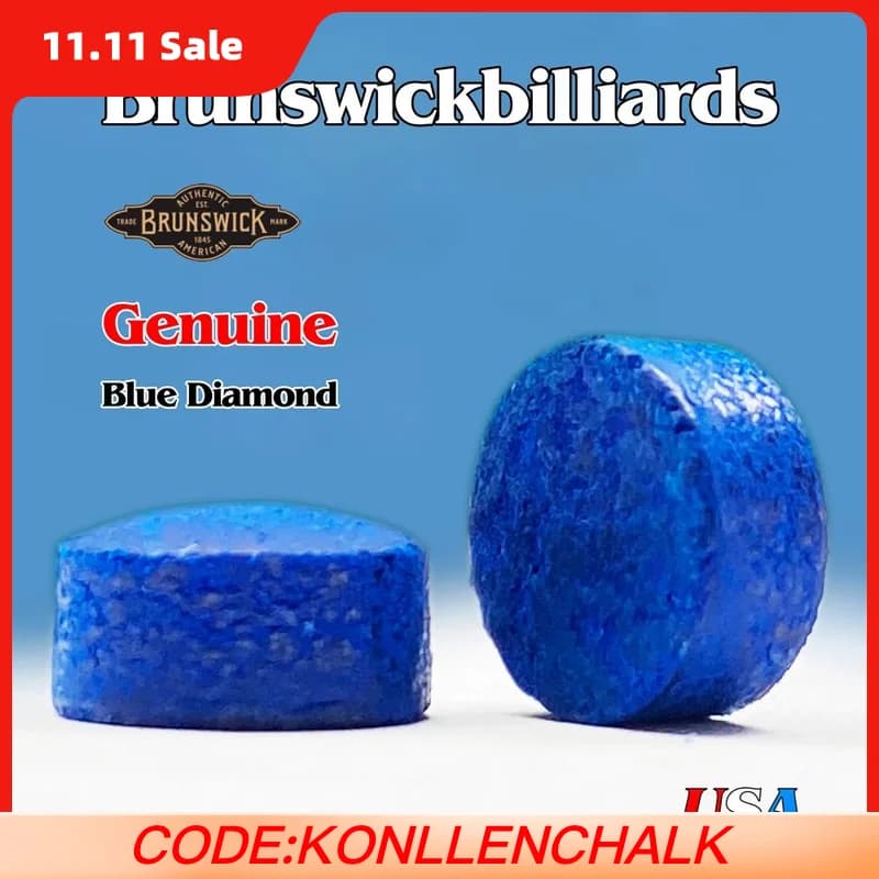Canadian Blue Diamond Snooker Cue Tip Billiards Stick Kit, Pool Accessories, Original, 10mm, 11mm