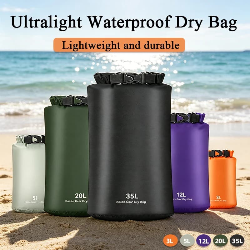 Portable Waterproof Dry Bag Sack Ultralight Drifting Swimming Clothes Storage Bag Rafting Kayaking Trekking Fishing Sport Bag