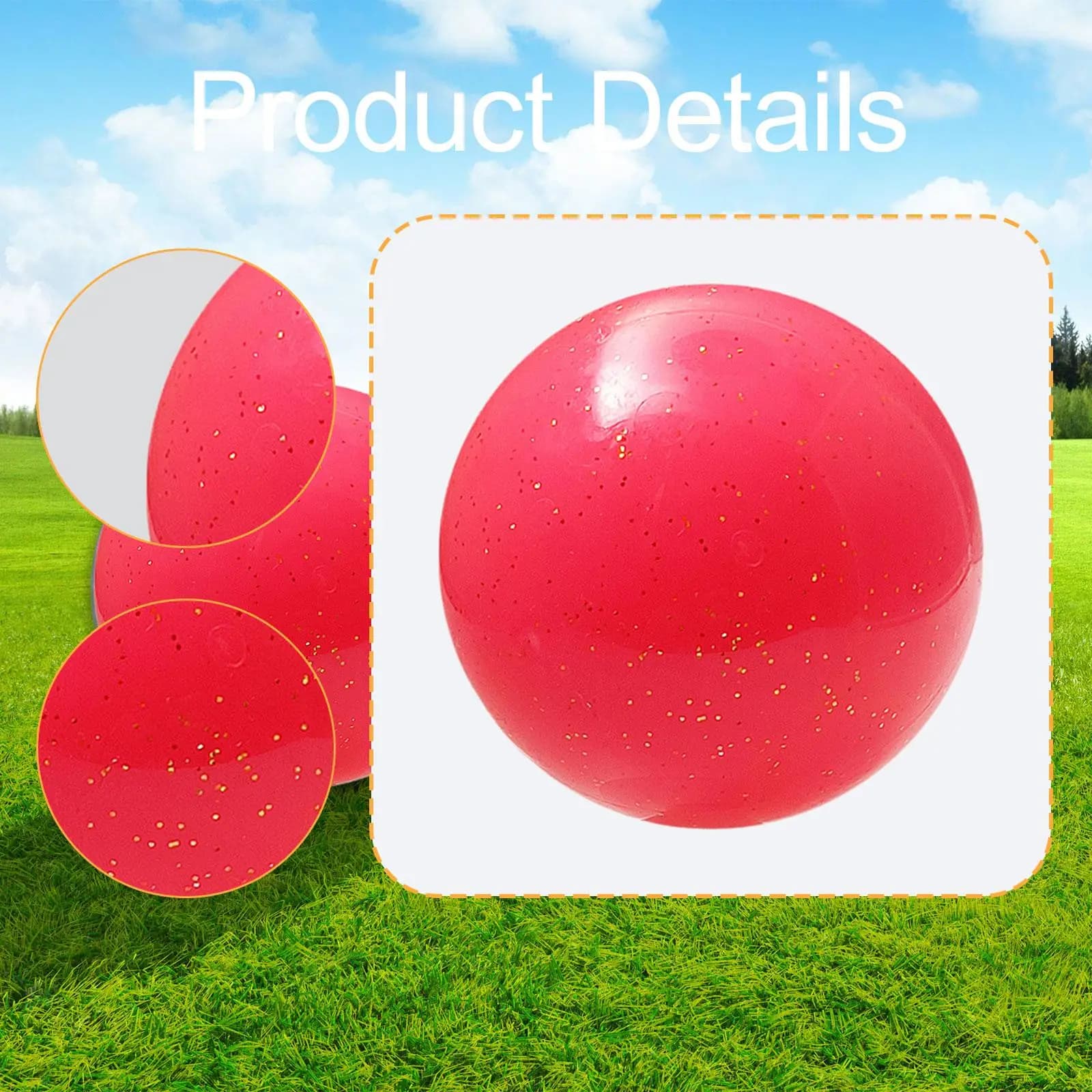 Lightweight Three Piece Golf Ball Professional Training Sports Golf Accessories for Practice Outdoor Park Backyard
