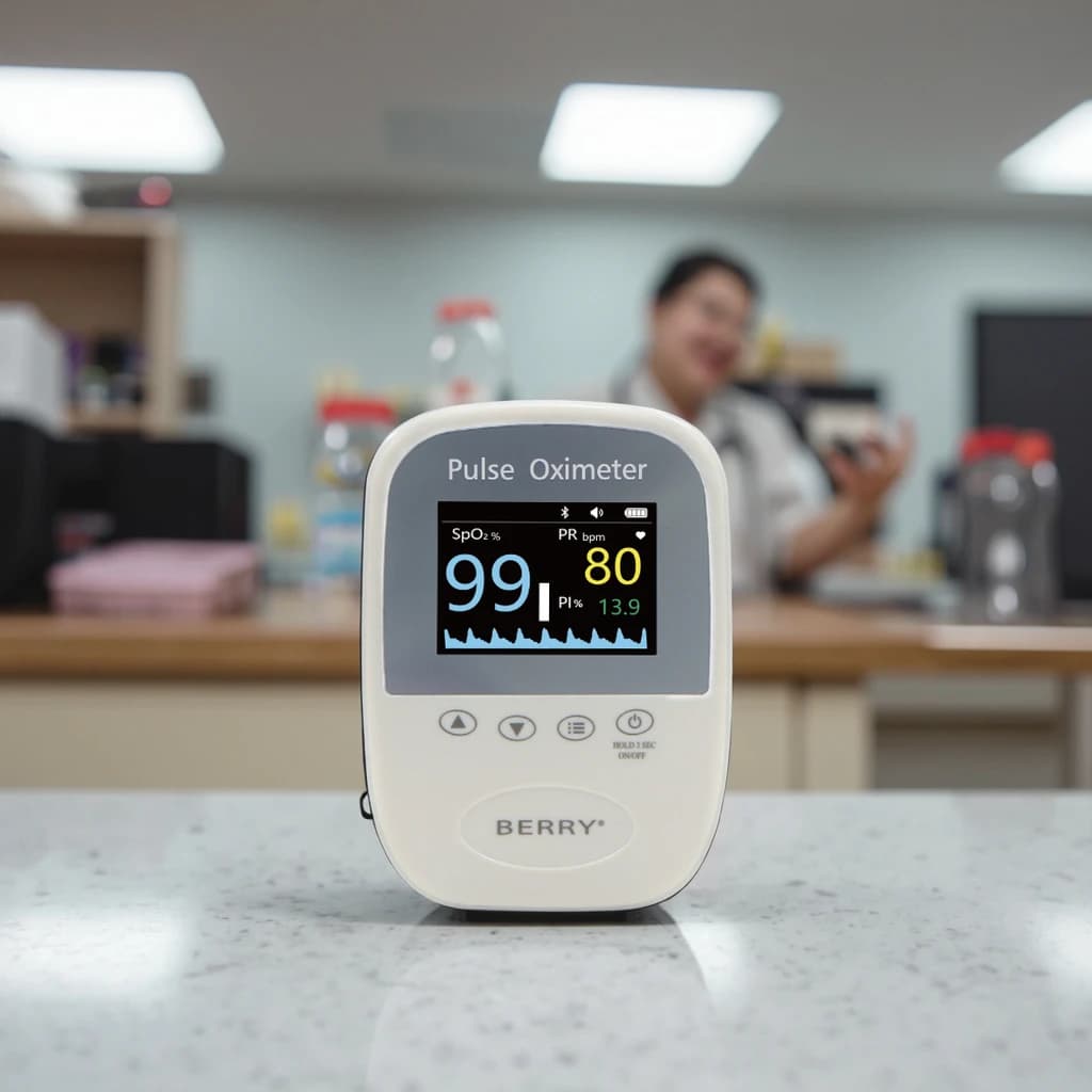 BM1000A-I Portable Dog Veterinary Equipment Pulsoxmeter SpO2 Heart Rate Monitor Measurement data enabled with APP