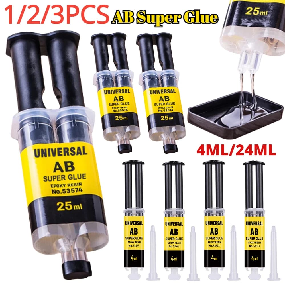 Resina epossidica liquido AB colla forte AB adesivo sigillante impermeabile colla per colata colla per riparazione di metalli resistente al calore per ceramica/vetro
