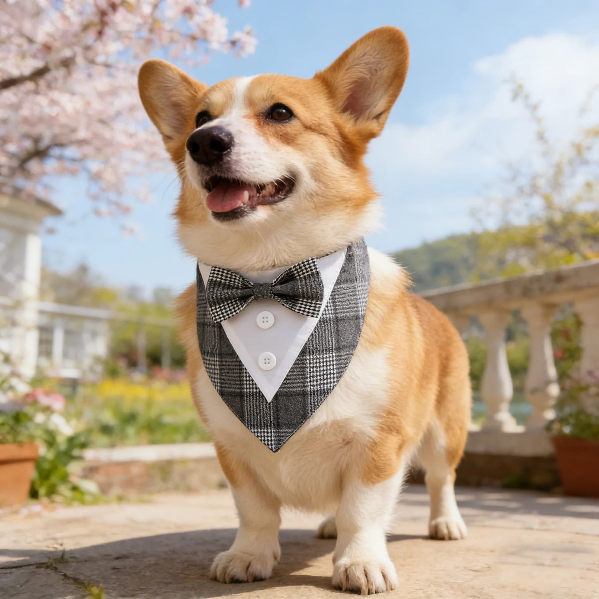 Sucado Pet Bandana Wedding Dog Collar Triangle Scarf Bow Tie Party