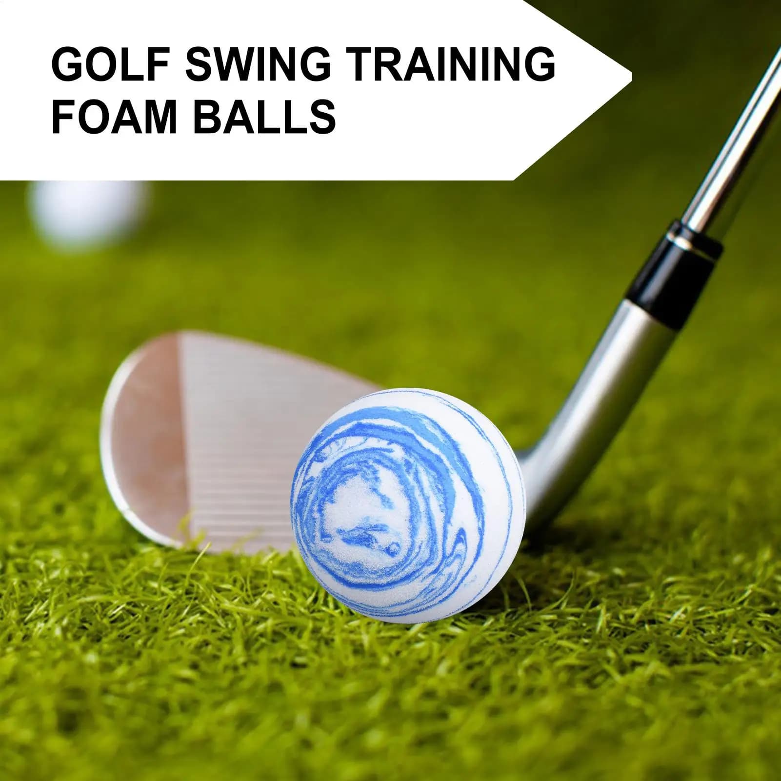 Pratica palline da golf 10 pezzi Palline da golf elastiche Attrezzatura da riscaldamento per principianti junior Amateur Senior Campo di guida nel cortile all'aperto