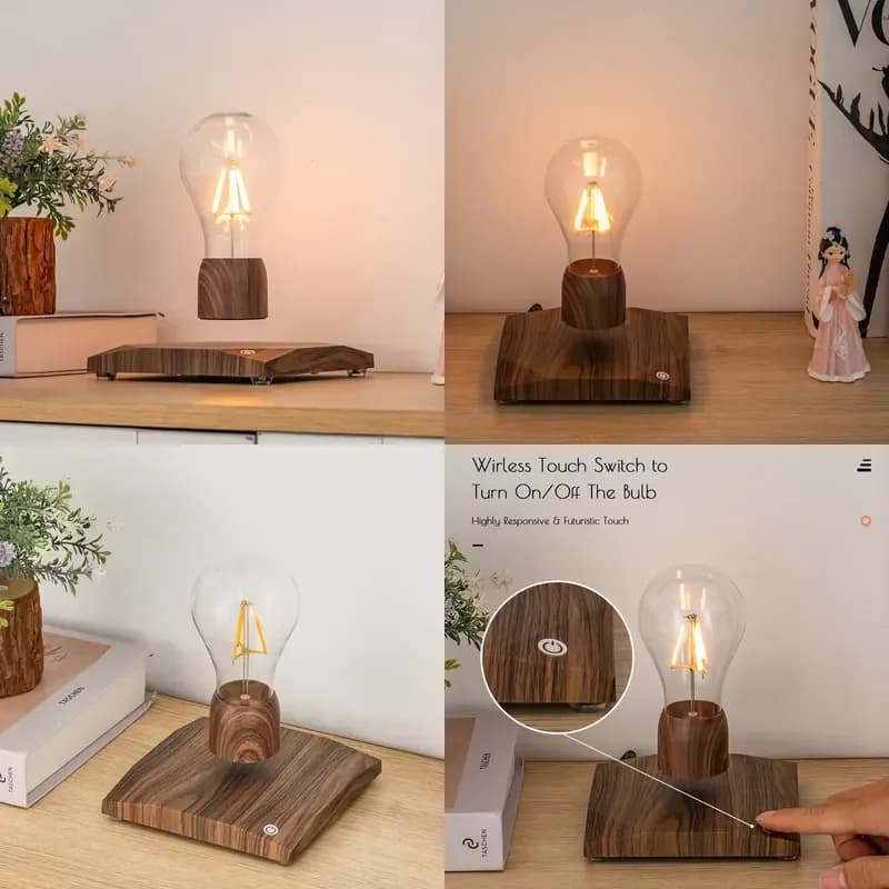 【CHIMU HOME】 Floating Magnetic Levitation Night Light Lamp for Bedroom Living Room Desk Decoration