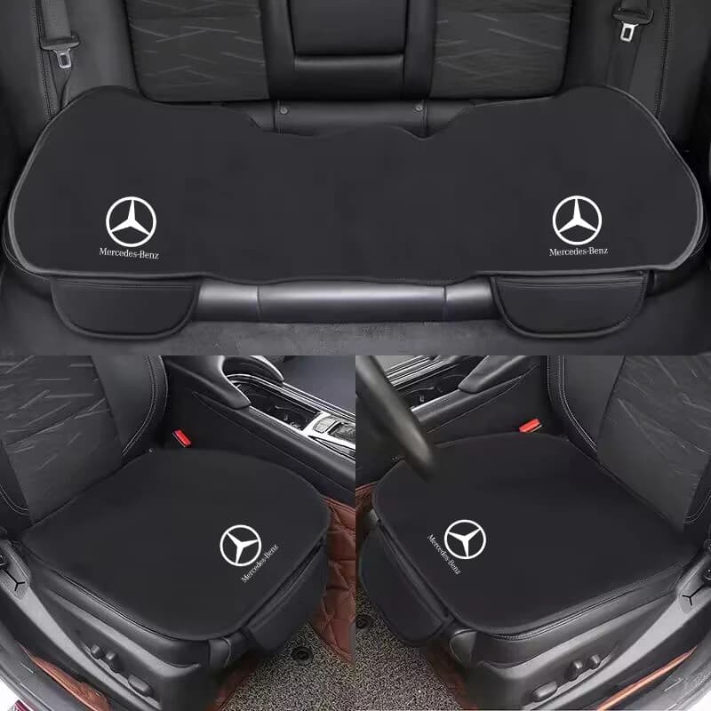 Ice Silk Velvet Plush For Mercedes Benz W212 W204 W211W168 W213 W205 W210 W108 Keychain Accessor Car Seat Cushion Non-Slip Cover