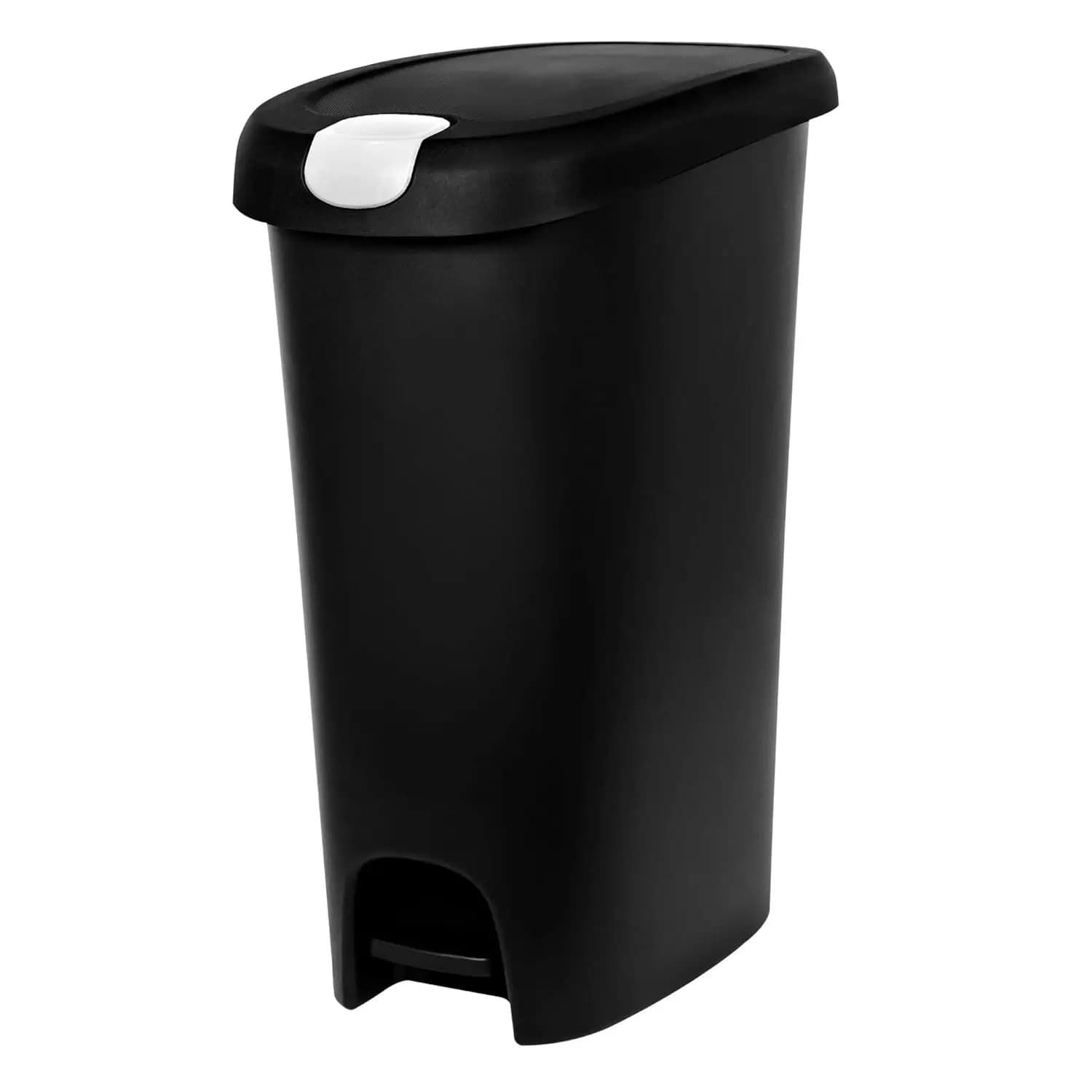 Bidone della Spazzatura da Cucina da 12 Galloni con Coperchio Chiuso, Contenitore per Rifiuti in Plastica Sottile e Bloccabile, Personalizzabile