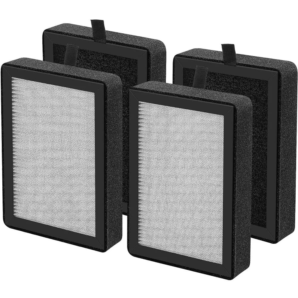 4 Pack LV-H128 filtro compatibile con LEVOIT LV-H13EU/PUURVSAS (HM669A)/ROVACS (RV60) purificatore d'aria H13 True HEPA filtri