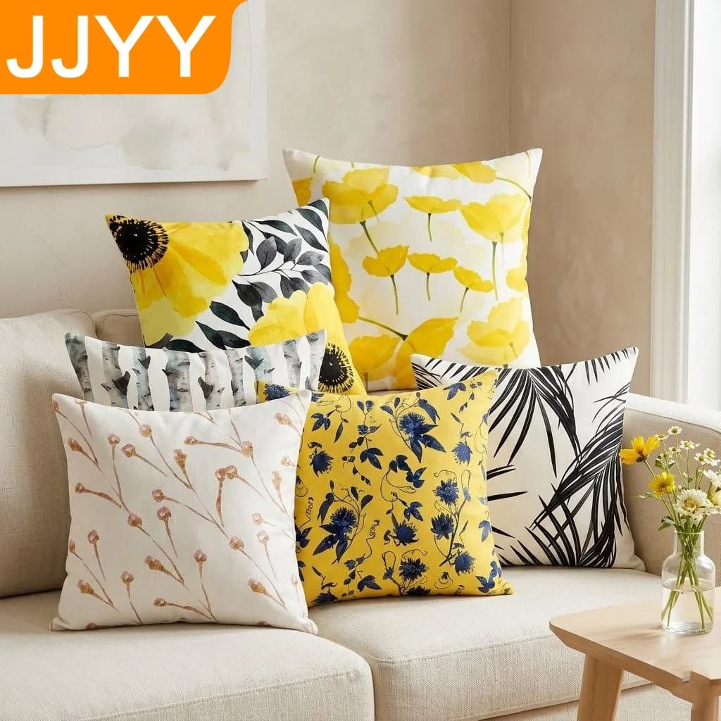 Fodera per cuscino decorativo 18x18 pollici, morbida e confortevole, per divano, decorazioni per la casa, soggiorno, facile da pulire