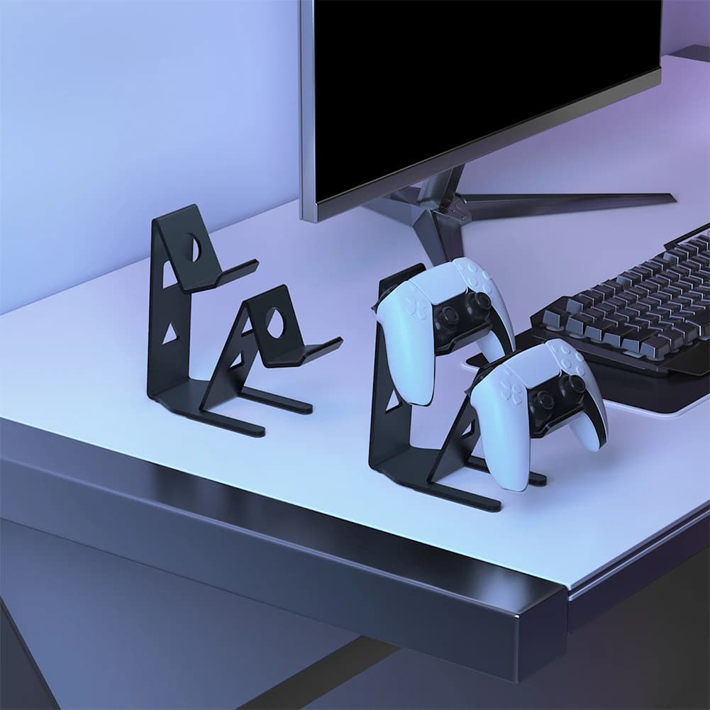 Supporto per Gamepad, Stand Stabile per Controller, Supporto Doppio per Controller di Gioco per Accessori Switch/PS5/PS4/Xbox