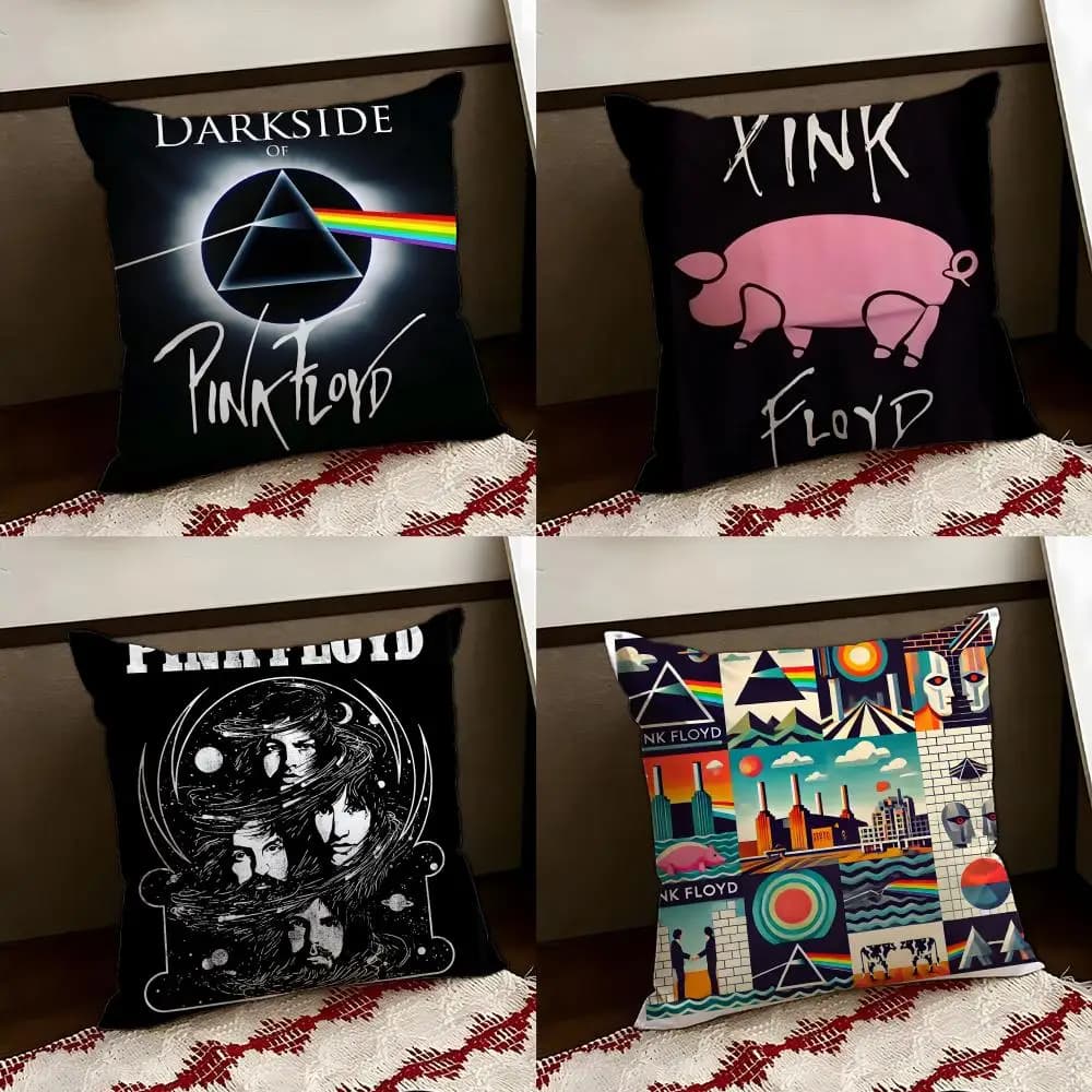 Fodera per cuscino P-Pink F-Floyd, reversibile, morbida e resistente, per uso domestico e in auto, multiuso per il comfort quotidiano