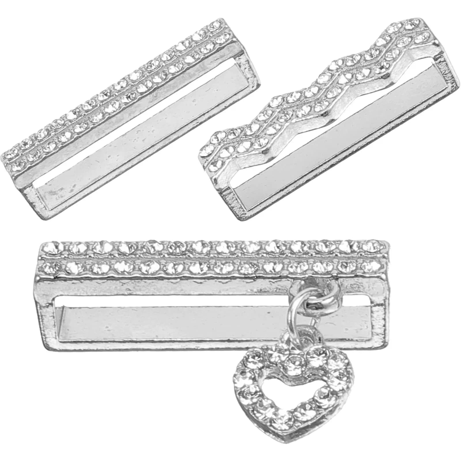3Pcs Watchband Rhinestone Charms Metal Decorative Ring Accessories Smartwatch Strap Personalized Unique Gift Watchband Charms