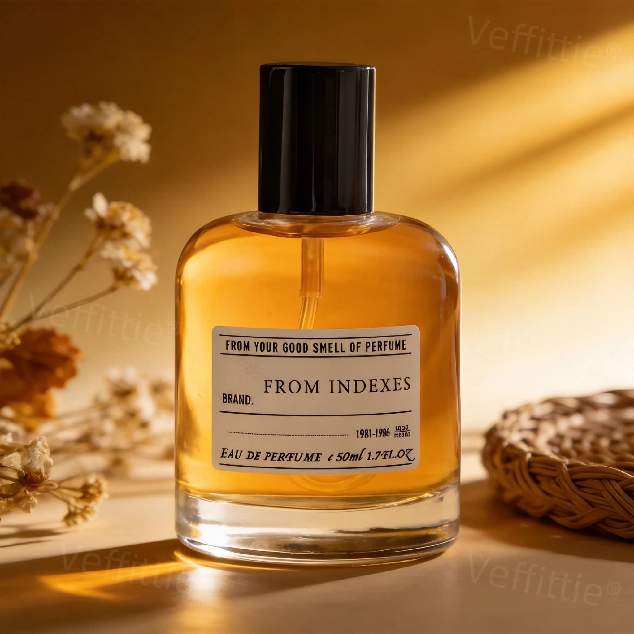 Eau De Parfum Executive Spicy Wood 1.7oz, Woody Blend and Citrus in Amber Flacone, Office Shape Flavor, Professional Use, All-day Freshness