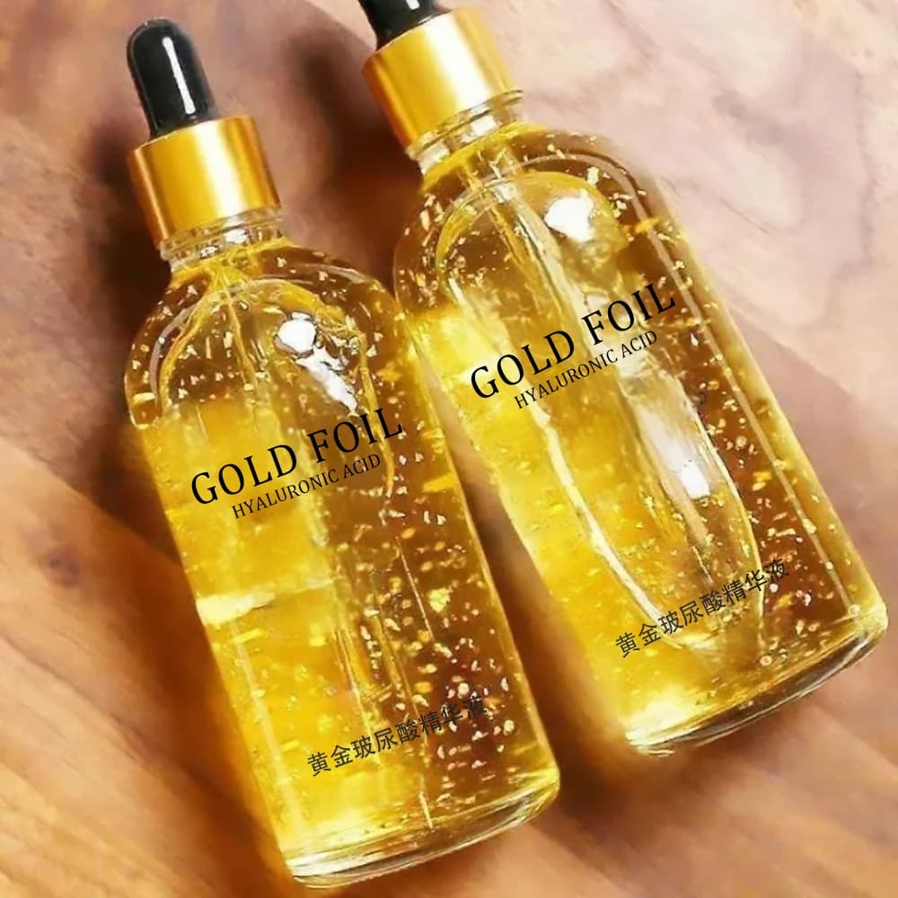 100ml 24k Oro Acido Ialuronico Nicotinamide Siero Viso Anti Invecchiamento Lifting Del Viso Essenza di Collagene Cura Della Pelle Siero Sbiancante