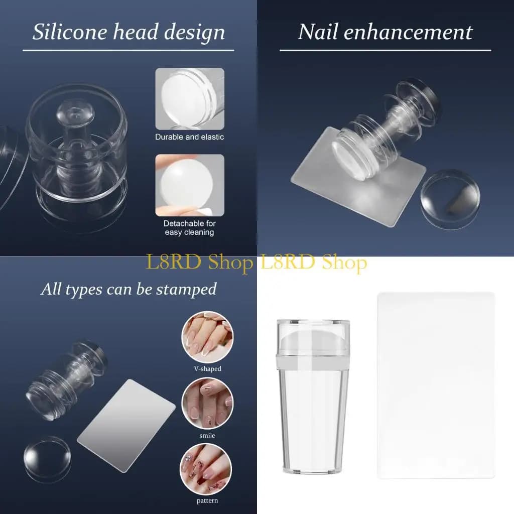stamper nails L8rd Nail Tool in French nails Nail Strip in nails light