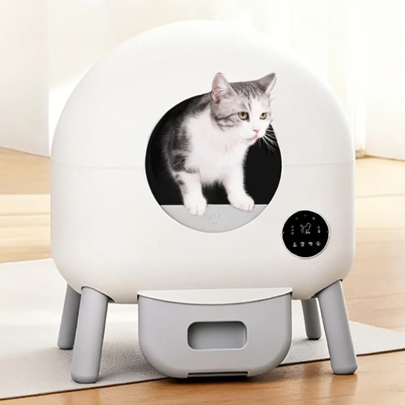 Lettiera Automatica per Gatti con Pulizia Autonoma, Toilette per Gatti Extra Large, Controllo Odori, Silenziosa, Intelligente e a Bassa Manutenzione