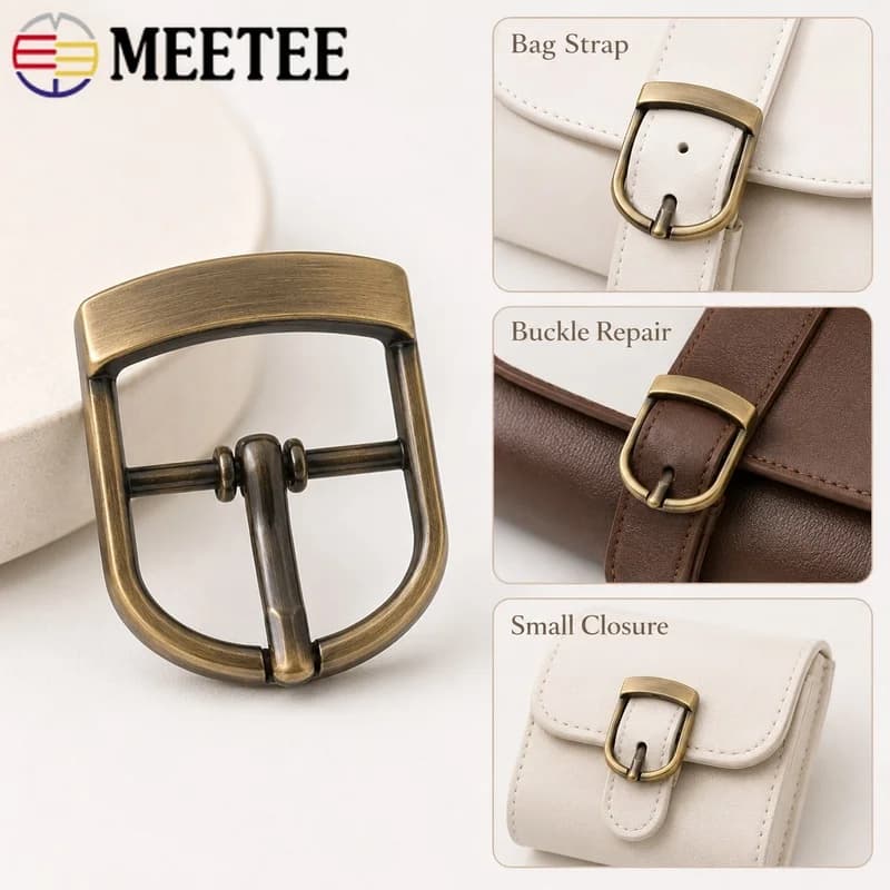5/10/20Pcs 13-25mm Metal Pin Buckle Handbag Strap Adjuster Leather Belt Clasp Small Bag Webbing Slider DIY Repair Hardware Parts
