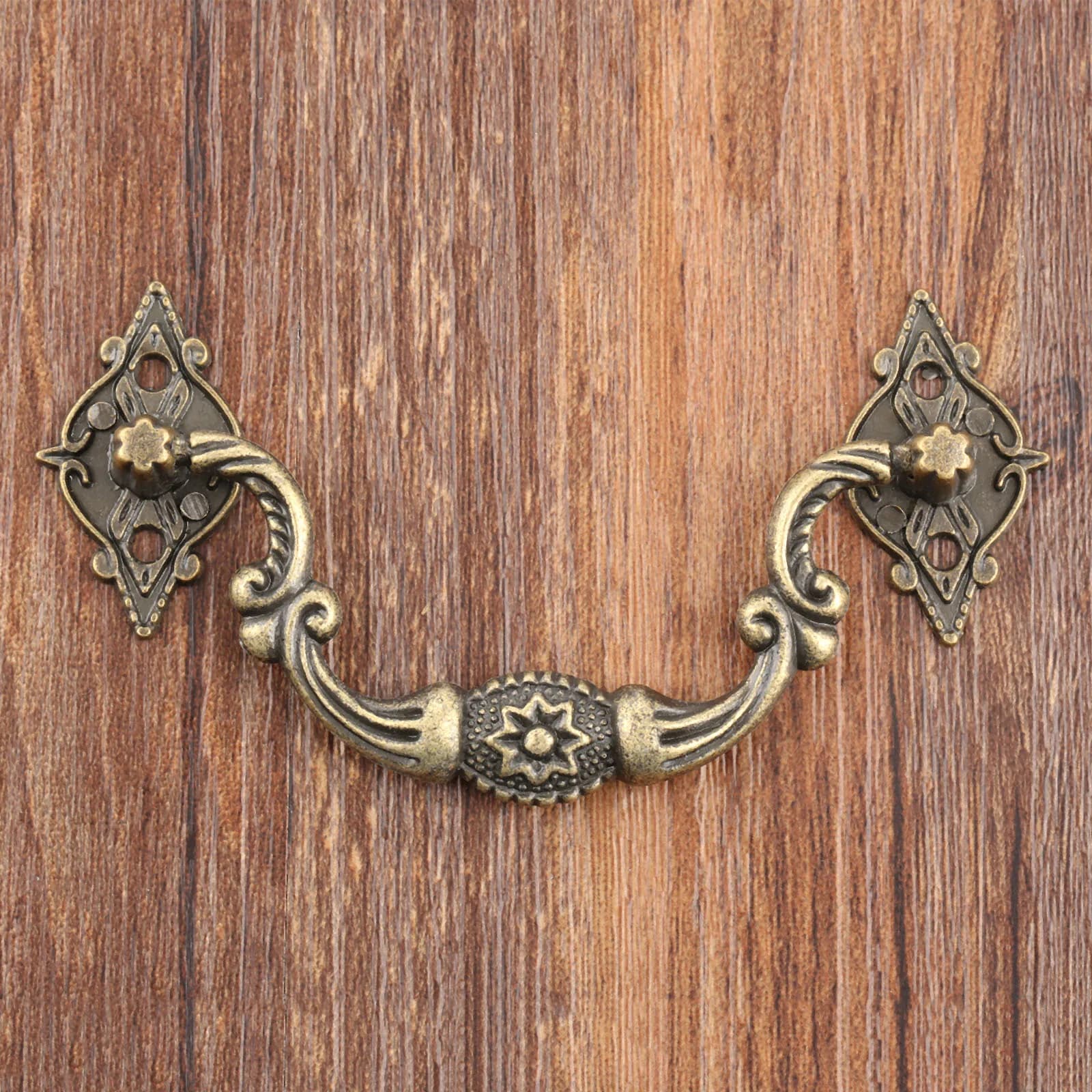 Maniglia dal design retrò da 95mm/116mm/155mm per mobili, armadi, librerie, cassetti, casa, ufficio, negozio, bronzo antico, 1 pezzo