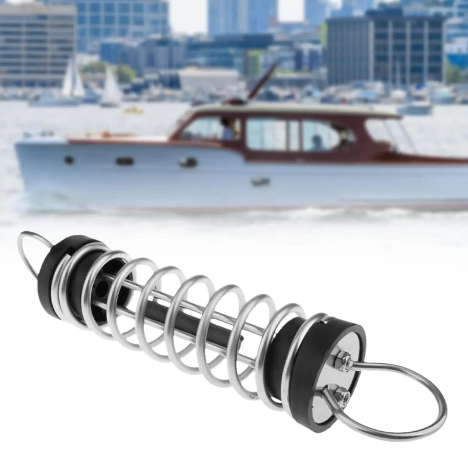 Sturdy Marine Mooring Spring Stainless Steel Anchor Protection Noise Reduction Damper for Boat Docking and Stability