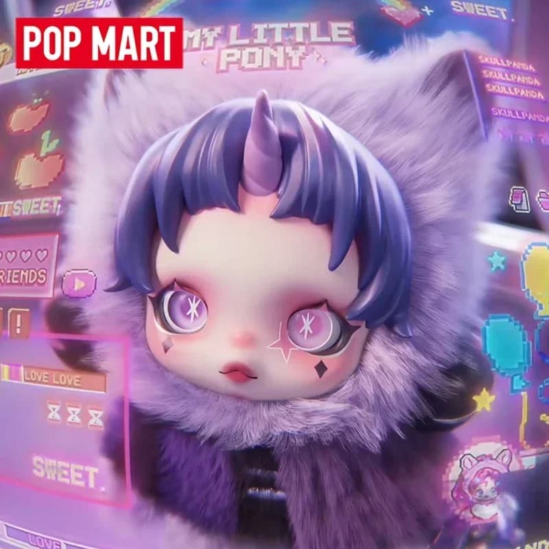 POP MART SKULLPANDA x My Little Pony Series Peluche Ciondolo Blind Box Giocattoli Anime Action Figure Scatola a Sorpresa Mystery Box Bambole