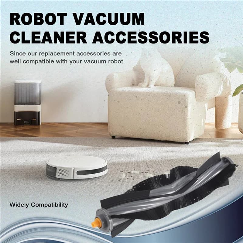 A60T New Accessories For Ecovacs X1 Omni Turbo Vacuum Robot Spare Parts Main Brush Roller Side Brush Filter Mop Pads Dust Bag