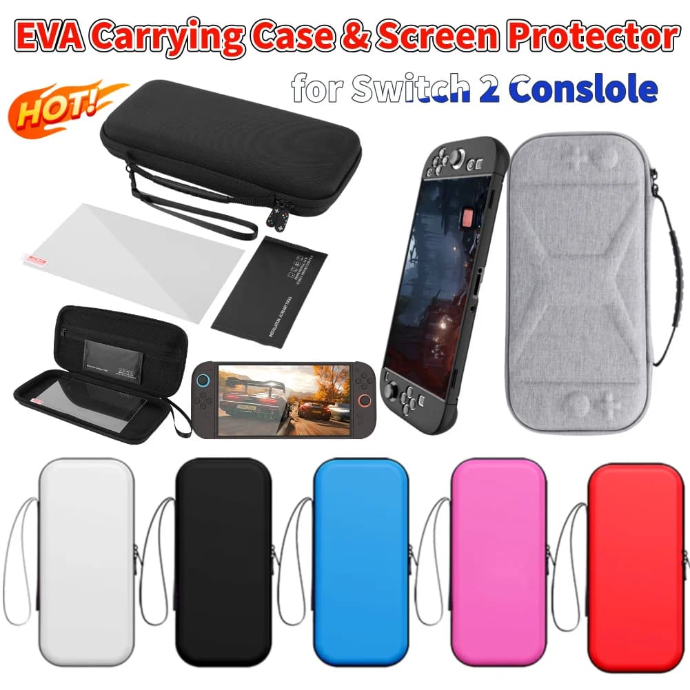 Custodia da trasporto in EVA per console Switch 2, borsa protettiva rigida portatile per accessori NS Switch 2