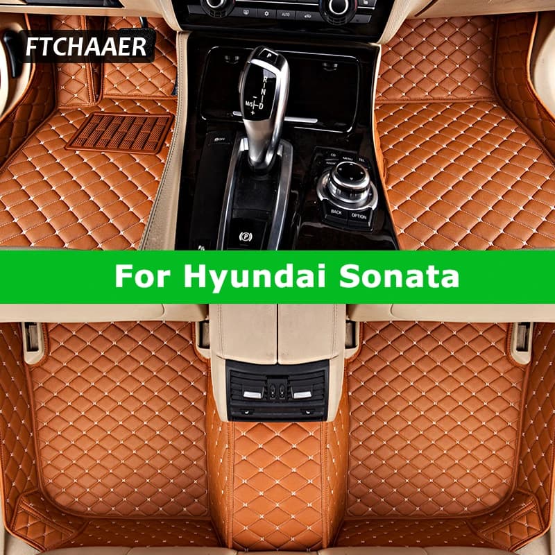 Tappetini per auto personalizzati FTCHAAER per accessori per auto per tappeti Hyundai Sonata