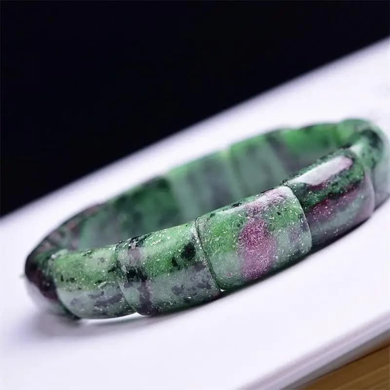 Rubino naturale in Zoisite braccialetto per donna uomo amore regalo perline di cristallo fili regalo di gioielli 1 pz 14X16X6MM