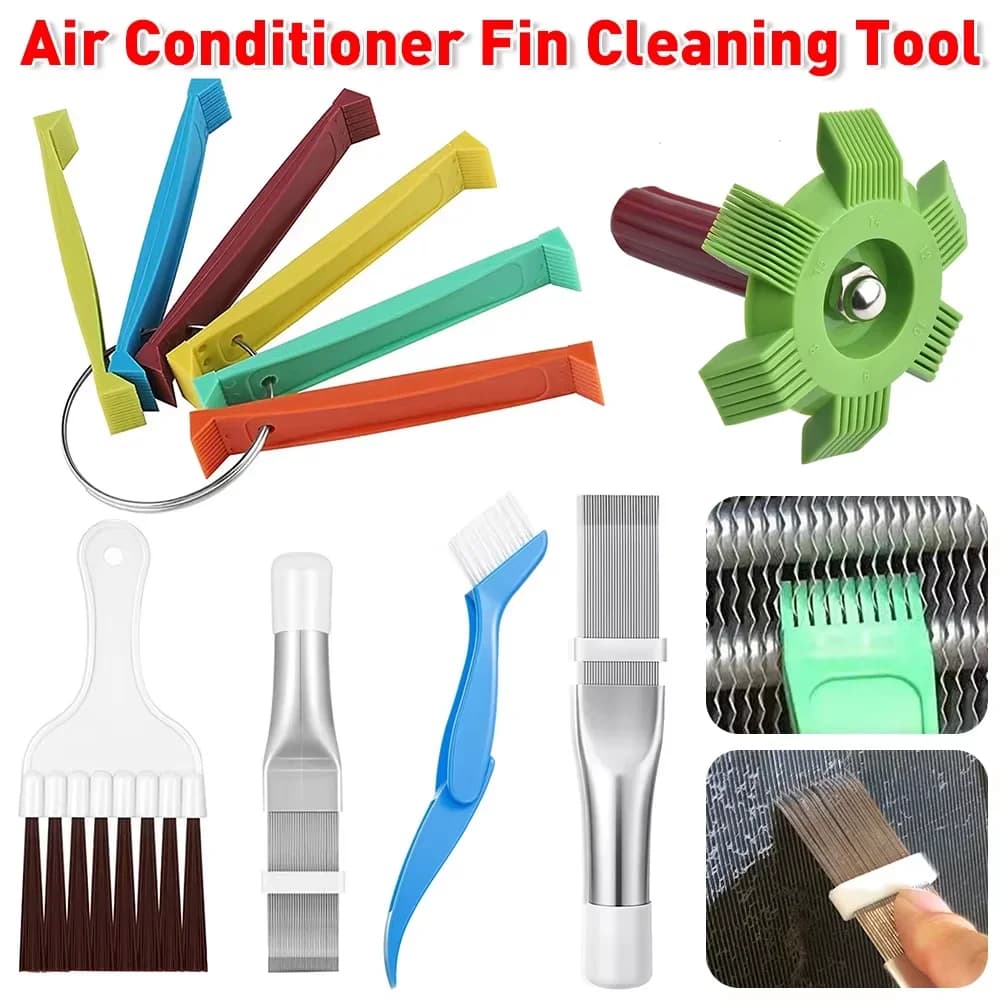Plastic Air Conditioner Fin Cleaning Tool Portable Universal Condenser Radiator Pin Combs For Automatic Cooling System Clean Repair Kit