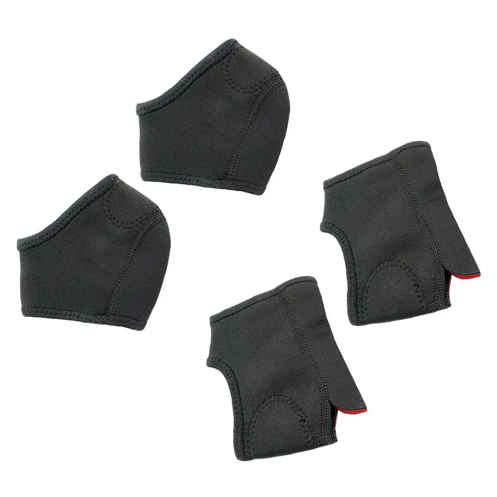 2 Set di Protezioni in Silicone per Talloni, Traspiranti e Idratanti, Calzini Aperti per Talloni Screpolati, Supporto per Caviglia