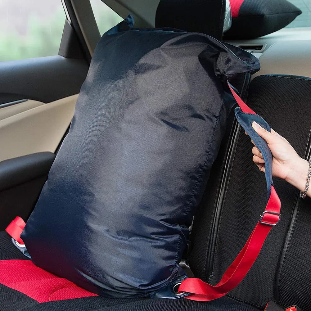 Borsa per il bucato da 1 pezzo, rinforzata, leggera, facile da pulire, con gancio per porta, ideale per dormitorio e appartamento.