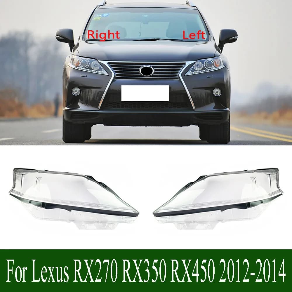 For Lexus RX270 RX350 RX450 2012 2013 2014 Headlight Cover Transparent Lampshade Headlamp Shell Plexiglass Replace Original Lens