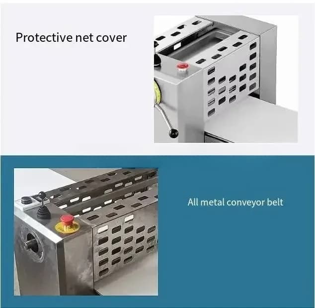 Macchina per sfogliare la pasta elettrica da tavolo, macchina per laminazione di croissant per pasta, pressa per impasto, pasticceria a rulli