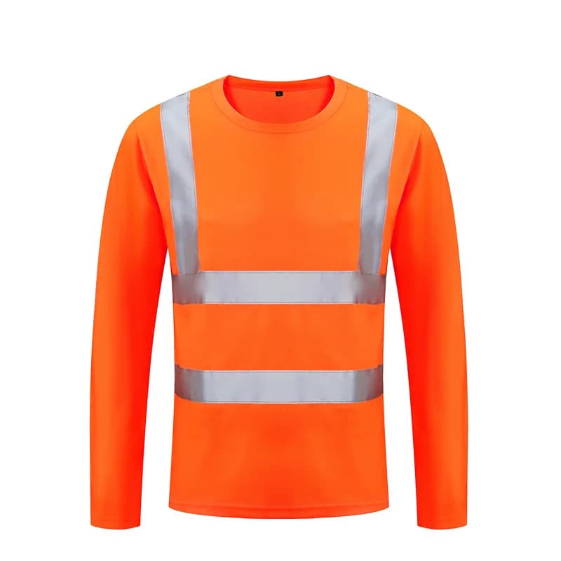 2023Outdoor Shirt Fluorescent High Visibility Safety Work Shirt Summer Breathable Work T Shirt Reflective Vest t-shirt Quick Dry